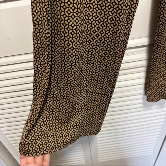 J. Jill Pants Womens Black/Brown Geometric Print Straight Leg Slinky Size S - Picture 3 of 7